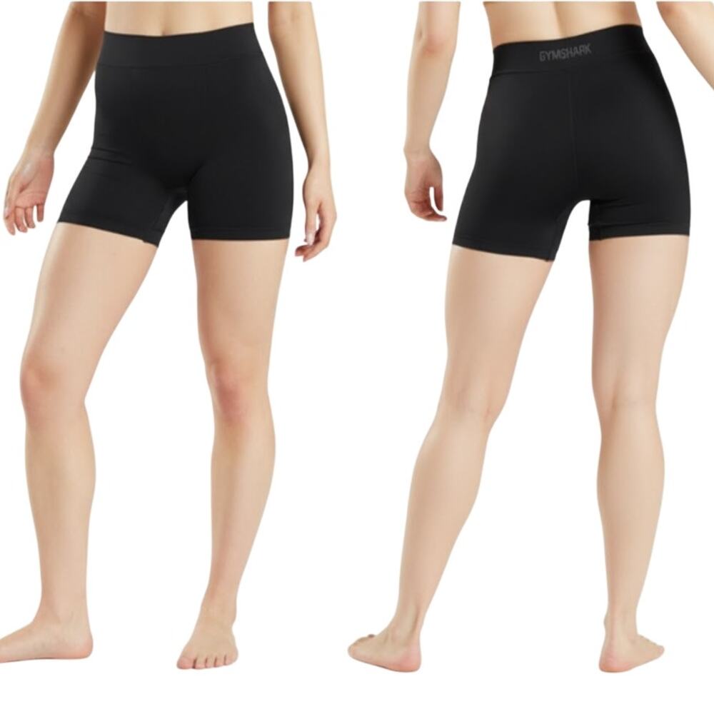 Gymshark Seamless Boxers Black High Rise Women Size Small NWOT